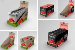Retail Shelf Box 21 Packaging Mockup