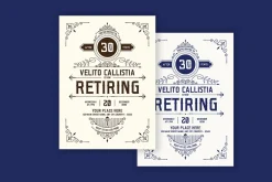 Retirement Party Invitation Vintage