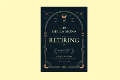 Retirement Party Invitation Classic