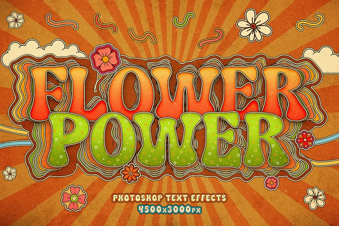 Retro Groovy Text Effects