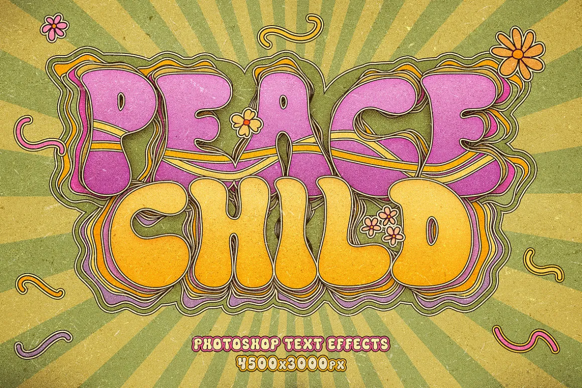 Retro Groovy Text Effects