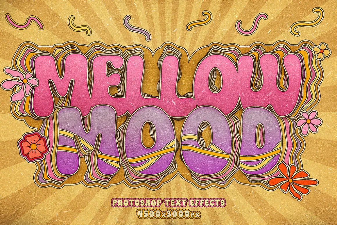 Retro Groovy Text Effects