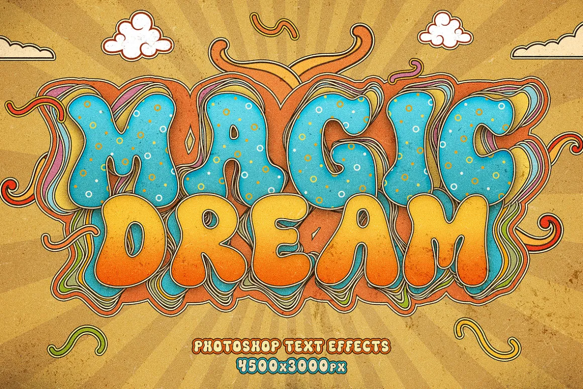 Retro Groovy Text Effects