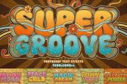 Retro Groovy Text Effects