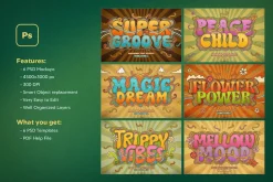 Retro Groovy Text Effects
