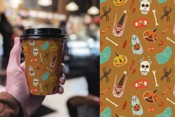 Retro Halloween clipart set
