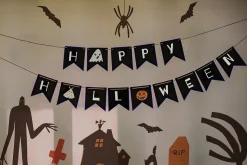 Retro Halloween clipart set