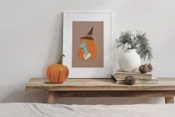 Retro Halloween clipart set