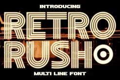 Retro Rush - Retro Font