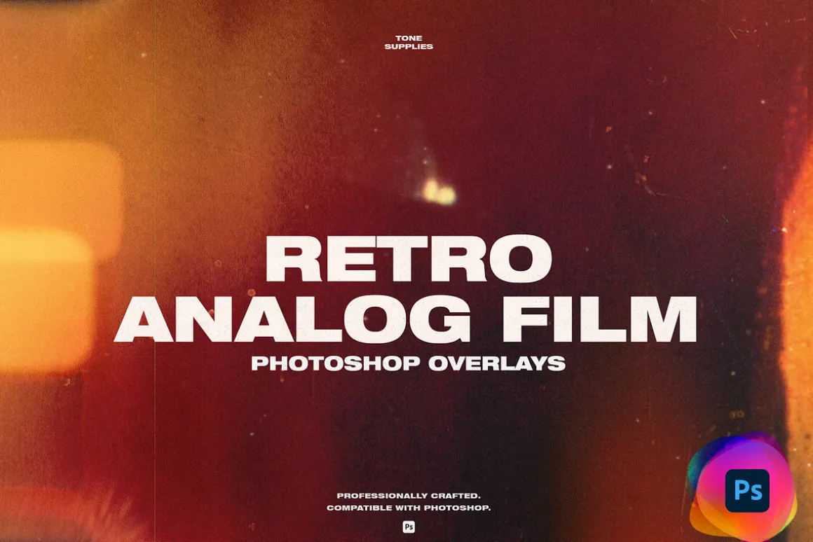 65 Retro Analog Film Leak Overlays