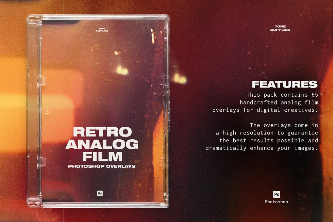 65 Retro Analog Film Leak Overlays