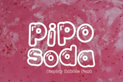 Retro Bubble Display Font-Pipo Soda