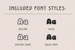 Retro Bubble Display Font-Pipo Soda