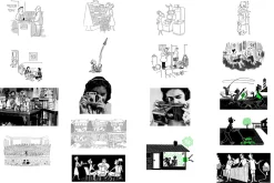 160 Retro Collage Elements Bundle
