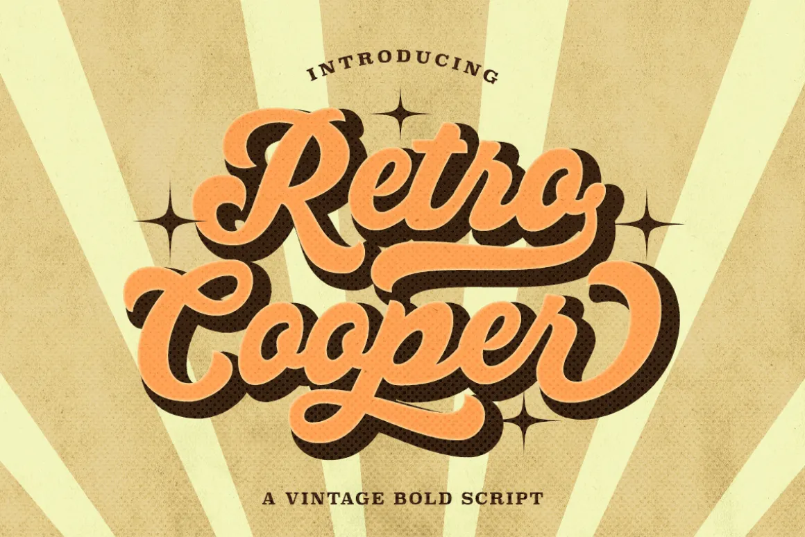 Retro Cooper - Vintage Bold Script