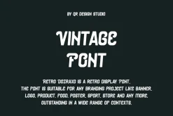 Retro Dozraxo Artdeco & Vintage Font