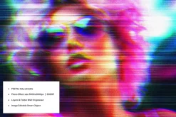 Retro Glitching TV Monitor Effect