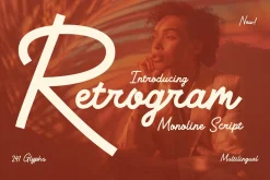Retrogram - Vintage Monoline Script