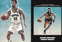 Retro Graphic Square, Poster Effect
