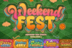 Retro Groovy Text Effects