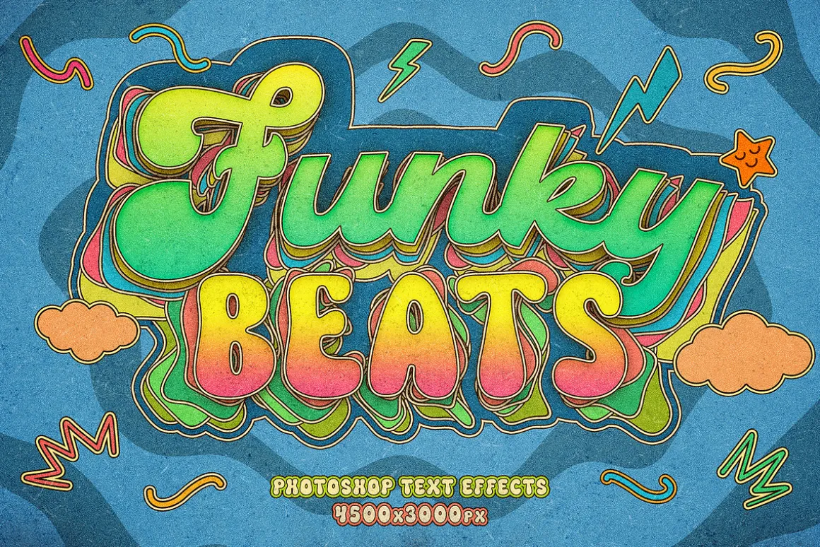Retro Groovy Text Effects