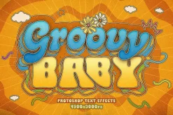 Retro Groovy Text Effects
