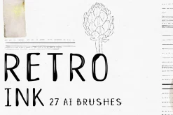 Retro Ink AI Brushes
