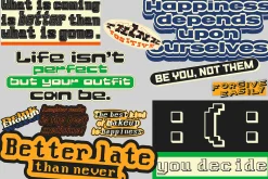 60+ Retro Motivational Quote Sticker