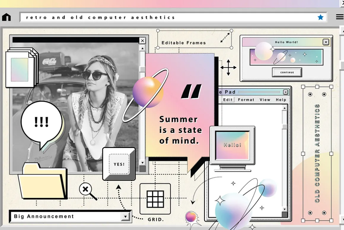 Retro & Old Computer Aesthetics