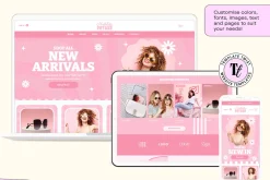 Retro Pink Wix Template