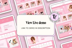 Retro Pink Wix Template