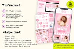 Retro Pink Wix Template