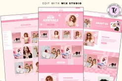 Retro Pink Wix Template