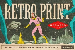 Retro Print Texture for Photoshop