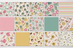 Retro Summer Vacations pattern set