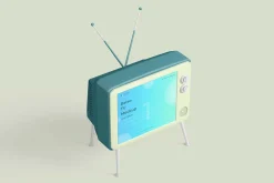 Retro TV Mockup