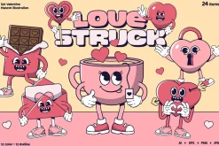 Retro Valentine Character