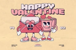 Retro Valentine Character
