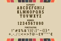 Retro Varsity - Campus Display Font