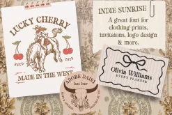 Retro Vintage Hand Drawn Font Font