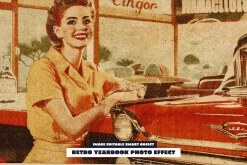Retro Yearbook Photo Effect