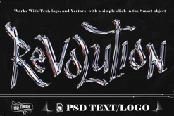 Revolution Chrome Text effect