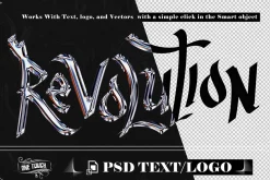Revolution Chrome Text effect