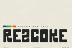 Rezcoke - Retro Vintage Font