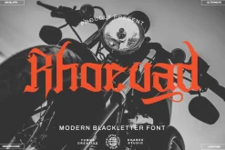 Rhoevad - Modern Blackletter Font