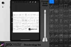 Ribbon Bows Set 1 Procreate Brush
