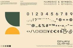 Rinjani Sans - Wide Stretch Typeface