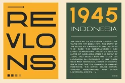Rinjani Sans - Wide Stretch Typeface
