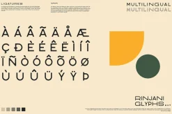 Rinjani Sans - Wide Stretch Typeface