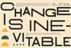 Rinjani Sans - Wide Stretch Typeface